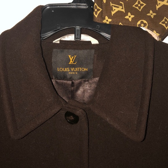 LOUIS VUITTON Long Wool & Cashmere Coat size 6 - Picture 6 of 9